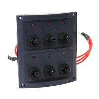 Панель переключателей 6 шт с резиновыми колпачками, LED индикацией NEKEKE SP06AL от прозводителя NEKEKE Панель переключателей 6 шт с резиновыми колпачками, LED индикацией NEKEKE SP06AL от прозводителя NEKEKE