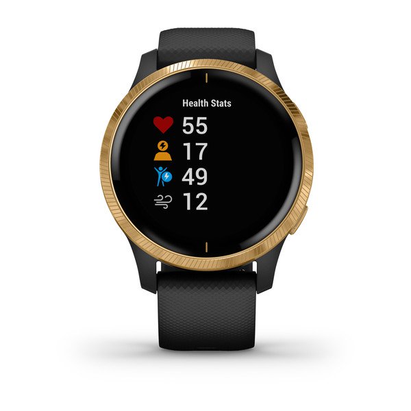 Garmin Venu - | Black with Gold Hardware