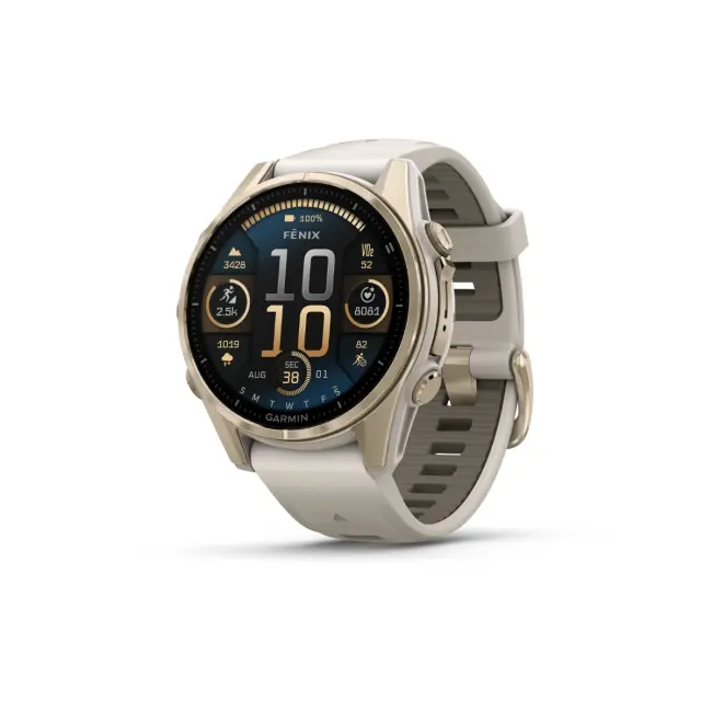 Garmin Fenix ​​8 — AMOLED, 43 мм, Sapphire Edition, мягкое золото, ремешок из туманно-серого/темного песчаника 010-02903-11 от прозводителя Garmin