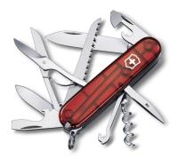 Нож Victorinox Huntsman, 91 мм, 15 функций, полупрозрачный красный 1.3713.T от прозводителя Victorinox