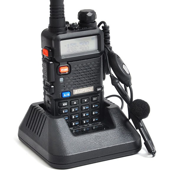 Baofeng UV-5R (Black) 8 Вт Портативная радиостанция VHF/UHF (136-174 МГц; 400-520 МГц) UV-5R8W от прозводителя Baofeng