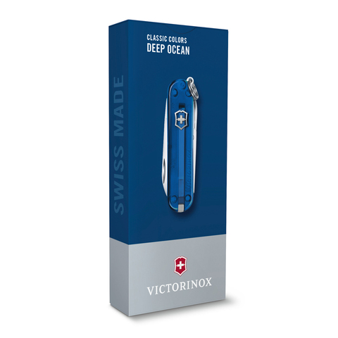 Нож-брелок Victorinox Classic SD Colors, 58 мм, 7 функций, "Deep Ocean" 0.6223.T2G от прозводителя Victorinox
