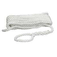 Трёх прядный трос швартовый 14мм*10м белый STMLW03 от прозводителя SANTONG ROPE