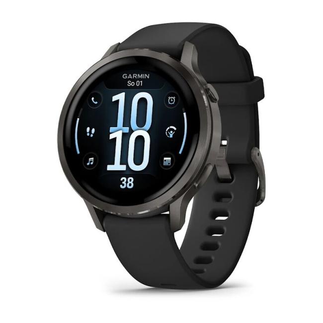 GARMIN VENU 4 – 41 mm Slate with Black Silicone Band 010-03013-02 010-03013-02 от прозводителя Garmin