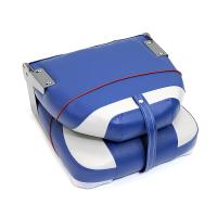 Сиденье мягкое складное Premium Centurion Boat Seat, бело-синее 75129GB от прозводителя Newstarmarine