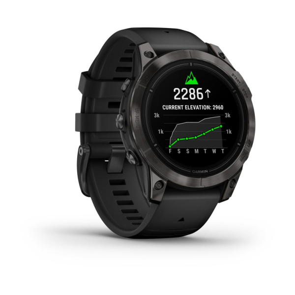 Garmin epix Pro (Gen 2) Sapphire Edition 47 мм, титановый, угольно-серый DLC, черный ремешок 010-02803-11 от прозводителя Garmin