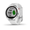 Garmin Approach S42 | Polished Silver with White Band