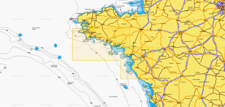 Карты Navionics Small 5G555S2 LORIENT - PAIMPOL 5G555S2 от прозводителя Navionics