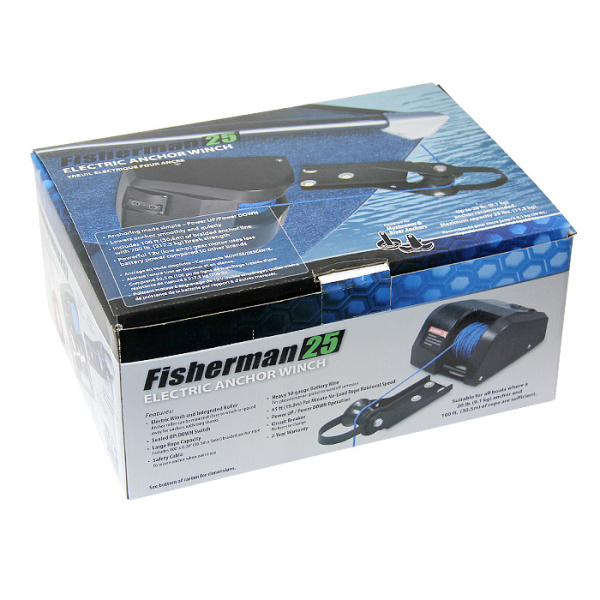 Якорная лебедка Fisherman 25 для пресной воды, с тросом 30м чёрная 3201-0401 от прозводителя CIM