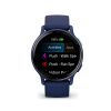 Garmin Vivoactive 5 | Metallic navy Aluminium bezel with navy case and silicone band