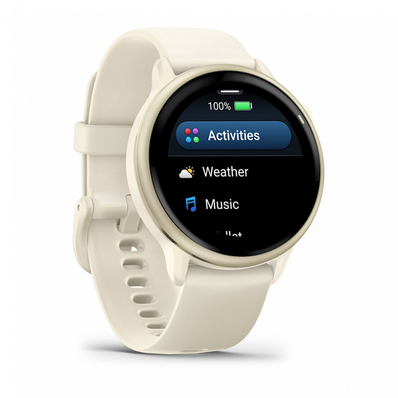 Garmin Vivoactive 6 | Lunar Gold with Bone Band