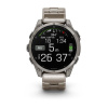 Garmin Fenix 8 - 47 мм AMOLED | SAPPHIRE | Titanium with Vented titanium bracelet