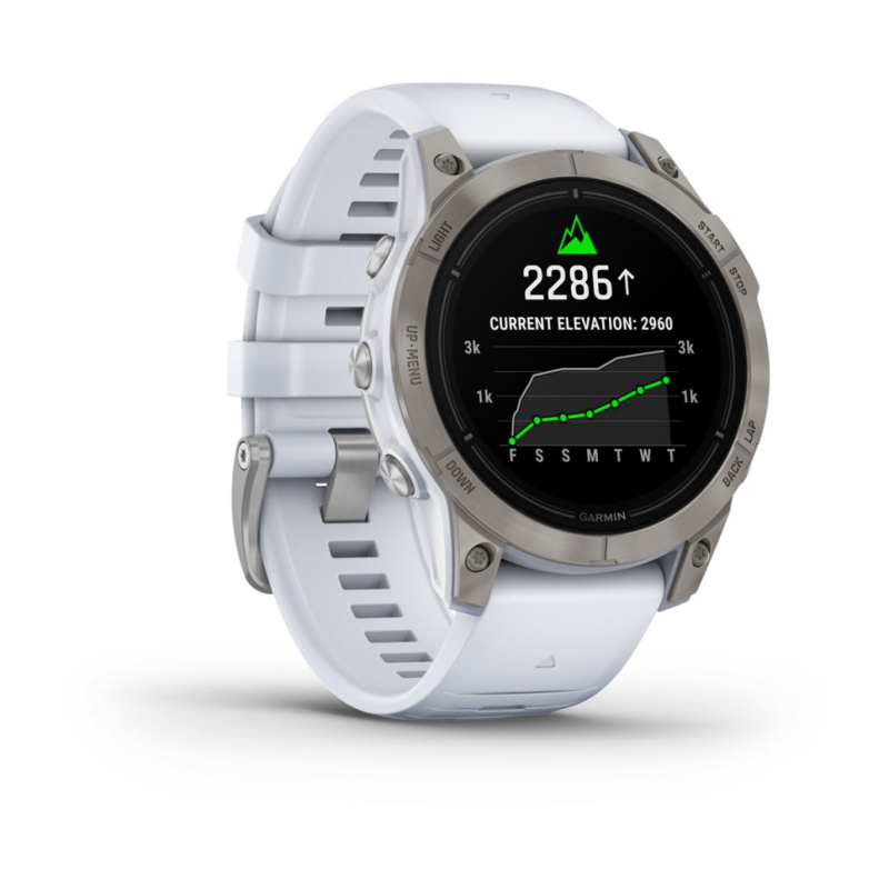 Garmin Epix Pro (Gen 2) - 47 мм SAPPHIRE | Titanium with Whitestone Band
