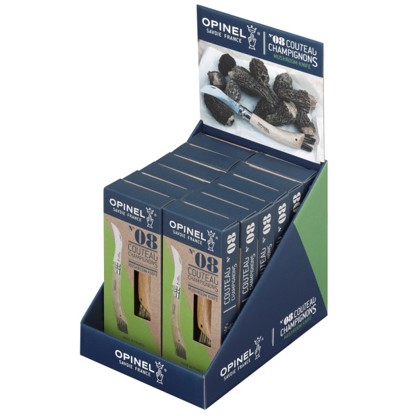 Дисплей-набор 12 шт, нож грибника Opinel №8, нержавеющая сталь, рукоять бук, 001896 001896 от прозводителя Opinel